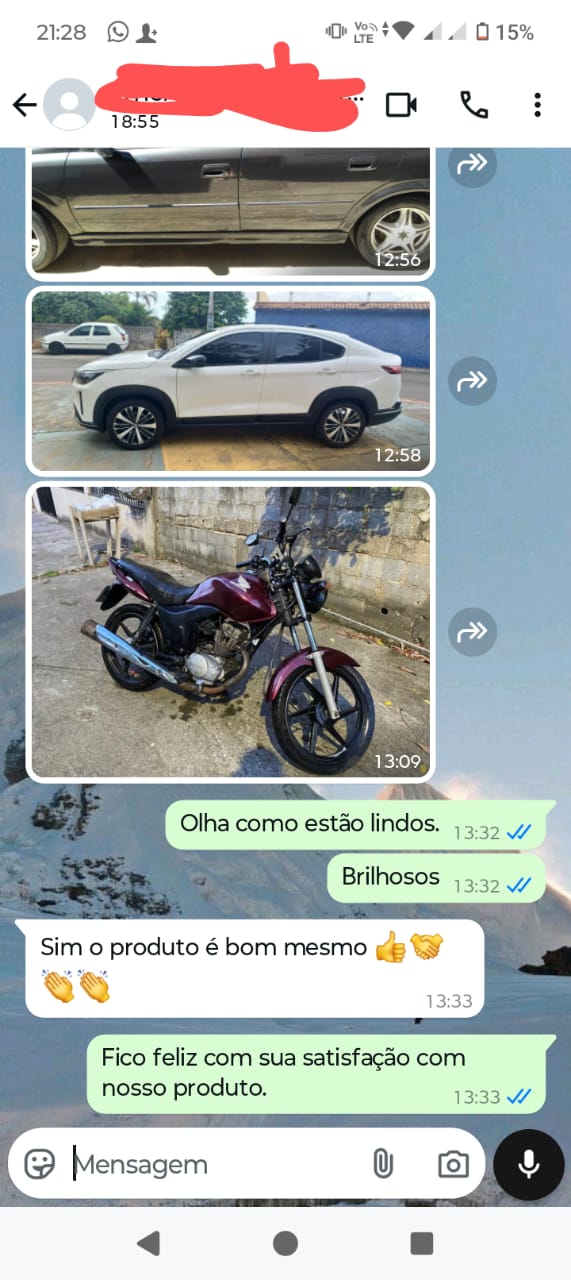 "Olha como estão lindos. Brilhosos"