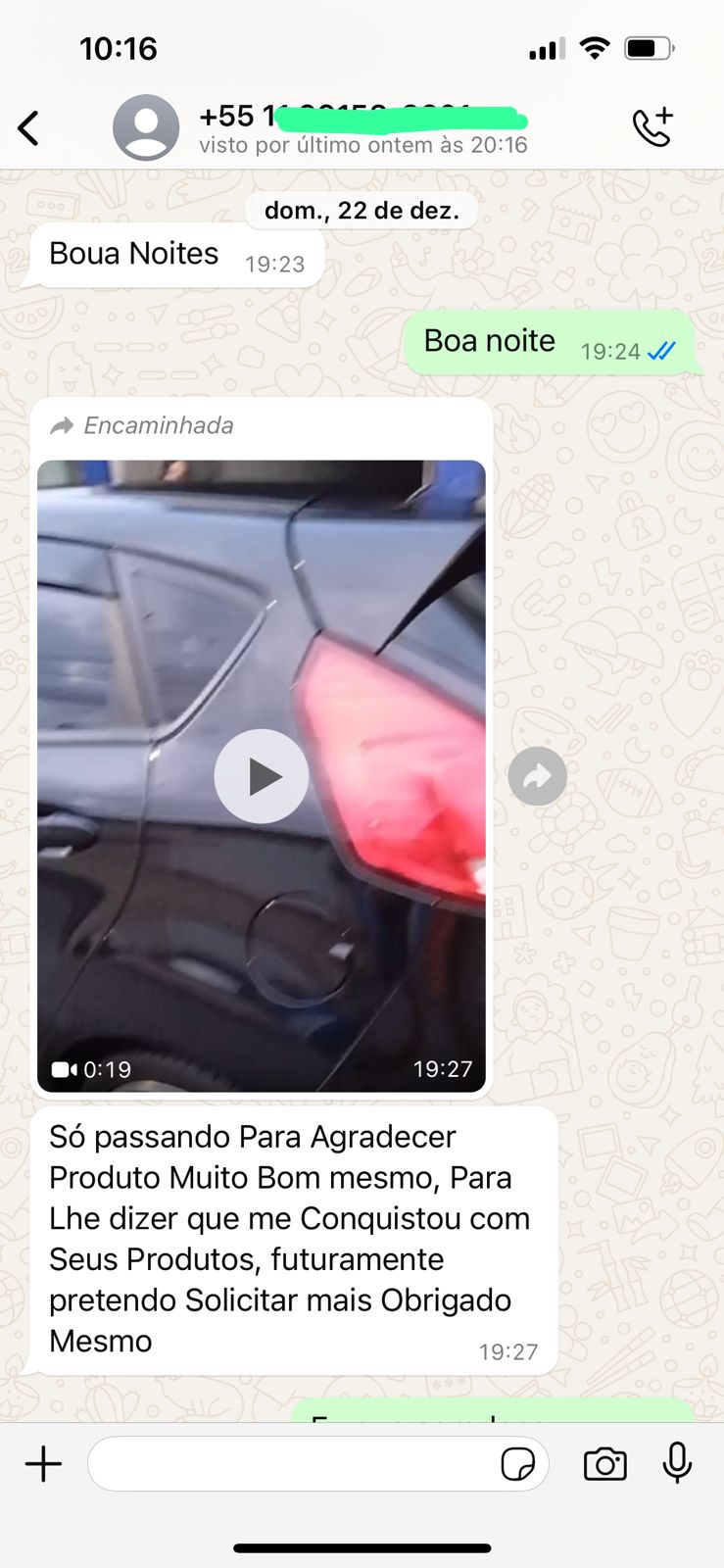 "Me conquistou com seus produtos"